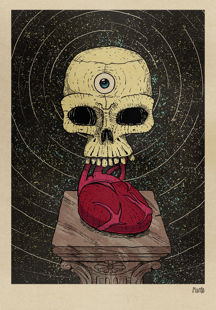 RTA - 3rd Eye Skull Poster - Paper