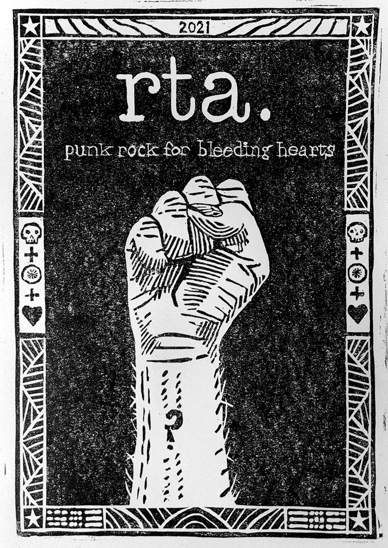 RTA - Fist Logo - Linocut